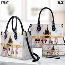 Load image into Gallery viewer, Personalized Mouse Leather Handbag &amp; Long Wallet Gift for Her
