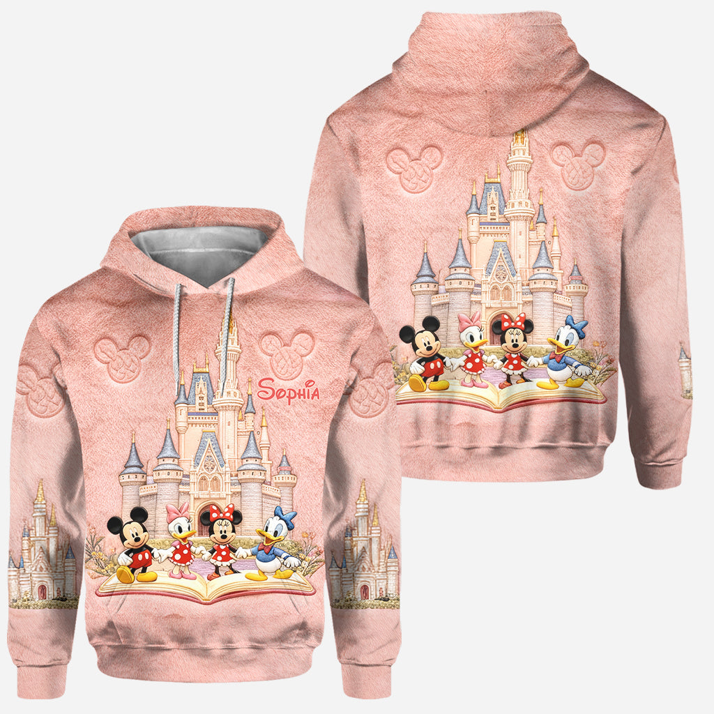 Personalized Disney Castle Mouse Hoodie & Leggings Set for Kids