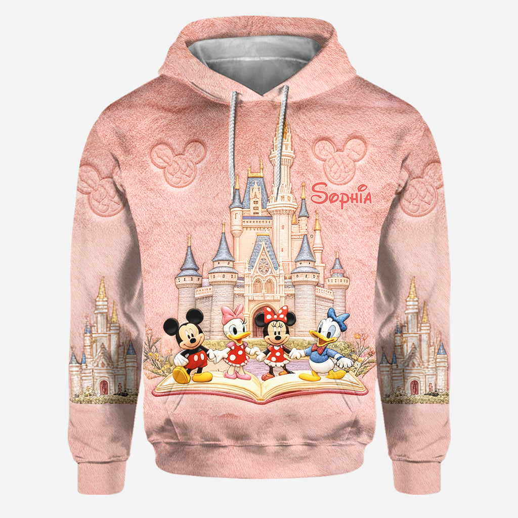 Personalized Disney Castle Mouse Hoodie & Leggings Set for Kids