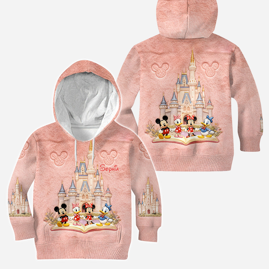 Personalized Disney Castle Mouse Hoodie & Leggings Set for Kids