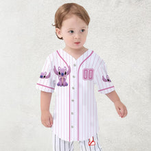 Load image into Gallery viewer, Personalized Kids Baseball Jersey with Ohana Design for Family
