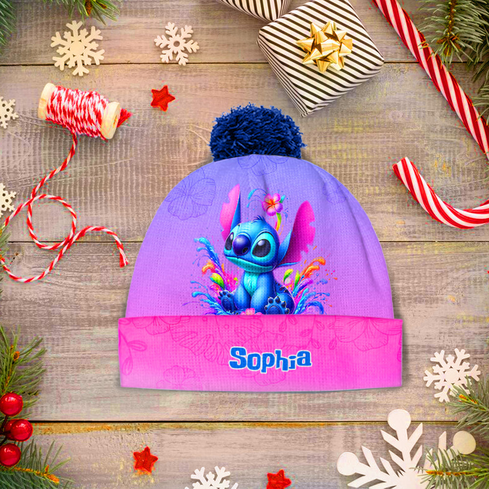 Personalized Ohana Beanie Hat Custom Name Gift for Kids