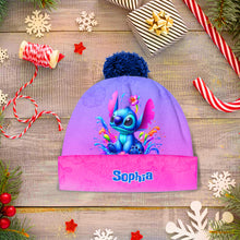 Load image into Gallery viewer, Personalized Ohana Beanie Hat Custom Name Gift for Kids
