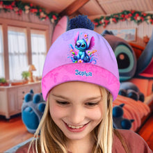 Load image into Gallery viewer, Personalized Ohana Beanie Hat Custom Name Gift for Kids
