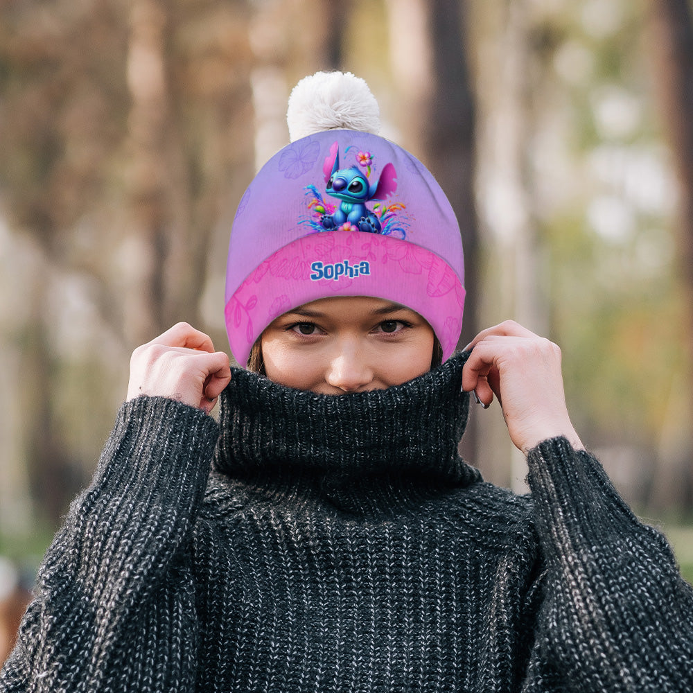 Personalized Ohana Beanie Hat Custom Name Gift for Kids
