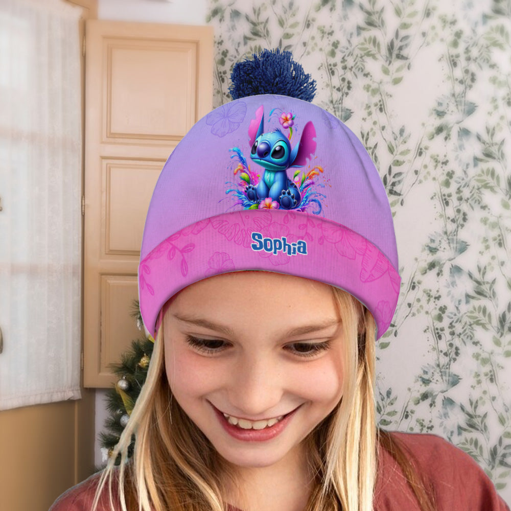 Personalized Ohana Beanie Hat Custom Name Gift for Kids