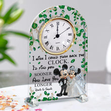 Load image into Gallery viewer, Personalized Acrylic Clock Plaque with Custom Names for Couples
