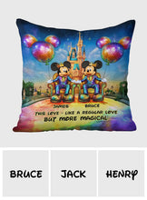 Load image into Gallery viewer, Personalized Magical Mouse Throw Pillow Custom Name Gift
