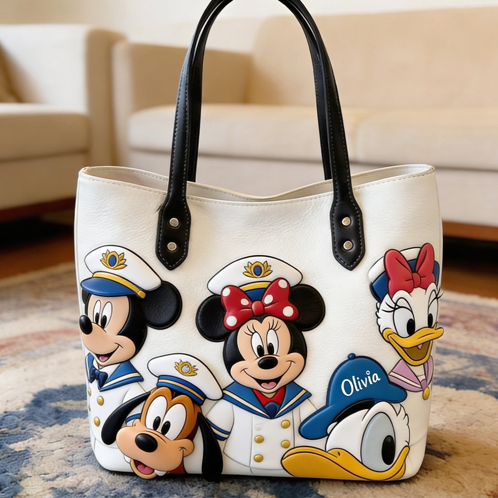 Personalized Tote Bag with Movie Characters Custom Name Gift for Movie Fans