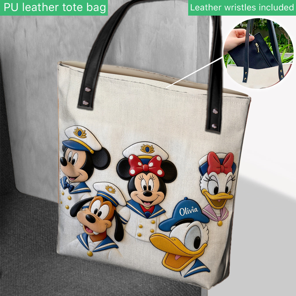 Personalized Tote Bag with Movie Characters Custom Name Gift for Movie Fans