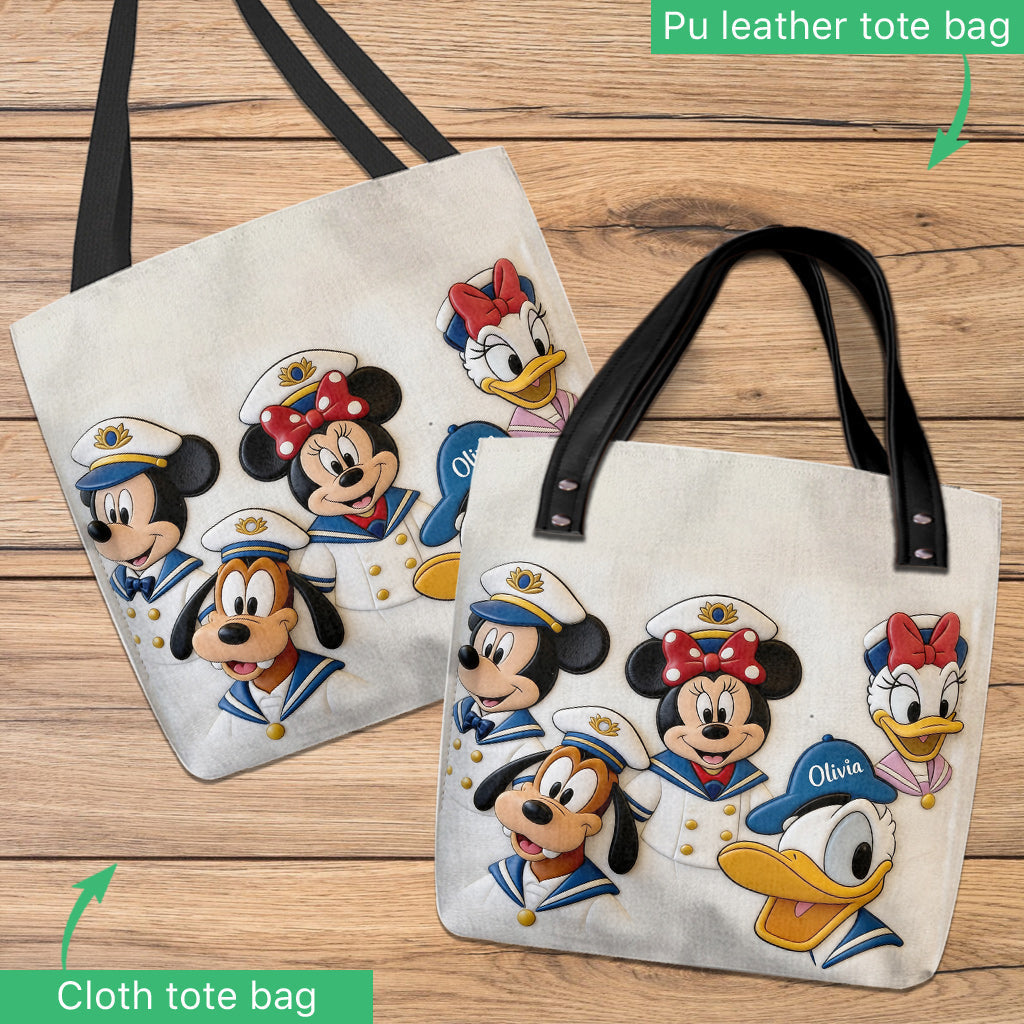Personalized Tote Bag with Movie Characters Custom Name Gift for Movie Fans