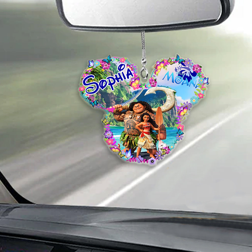 Personalized Disney Moana Car Ornament Custom Name Gift