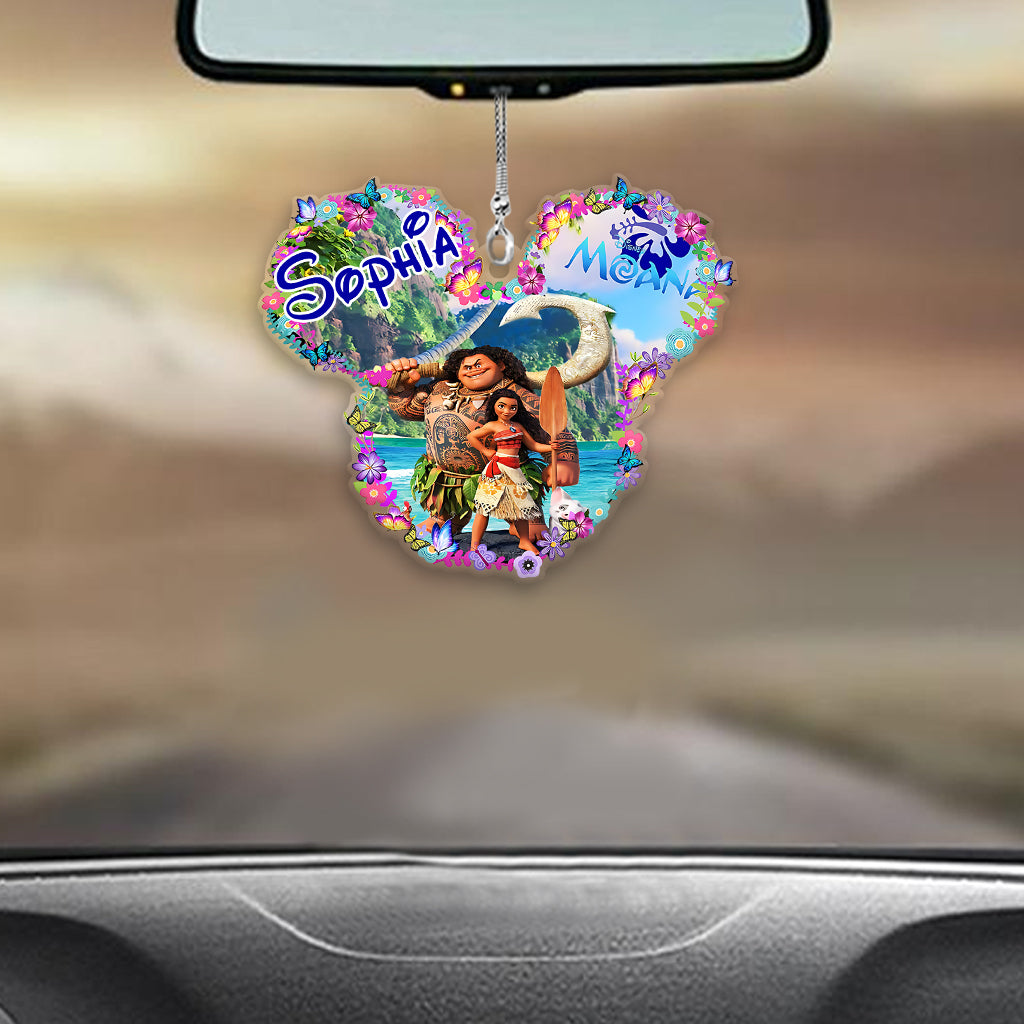 Personalized Disney Moana Car Ornament Custom Name Gift