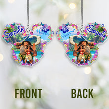 Load image into Gallery viewer, Personalized Disney Moana Car Ornament Custom Name Gift

