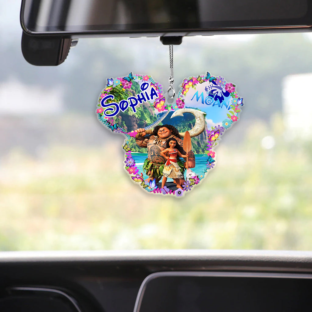 Personalized Disney Moana Car Ornament Custom Name Gift