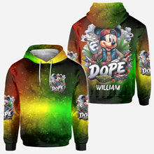 Load image into Gallery viewer, Personalized All Over Shirt with Weed Design Custom Name Gift
