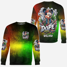 Load image into Gallery viewer, Personalized All Over Shirt with Weed Design Custom Name Gift
