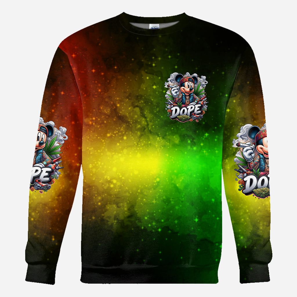 Personalized All Over Shirt with Weed Design Custom Name Gift