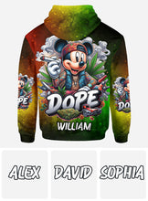 Load image into Gallery viewer, Personalized All Over Shirt with Weed Design Custom Name Gift

