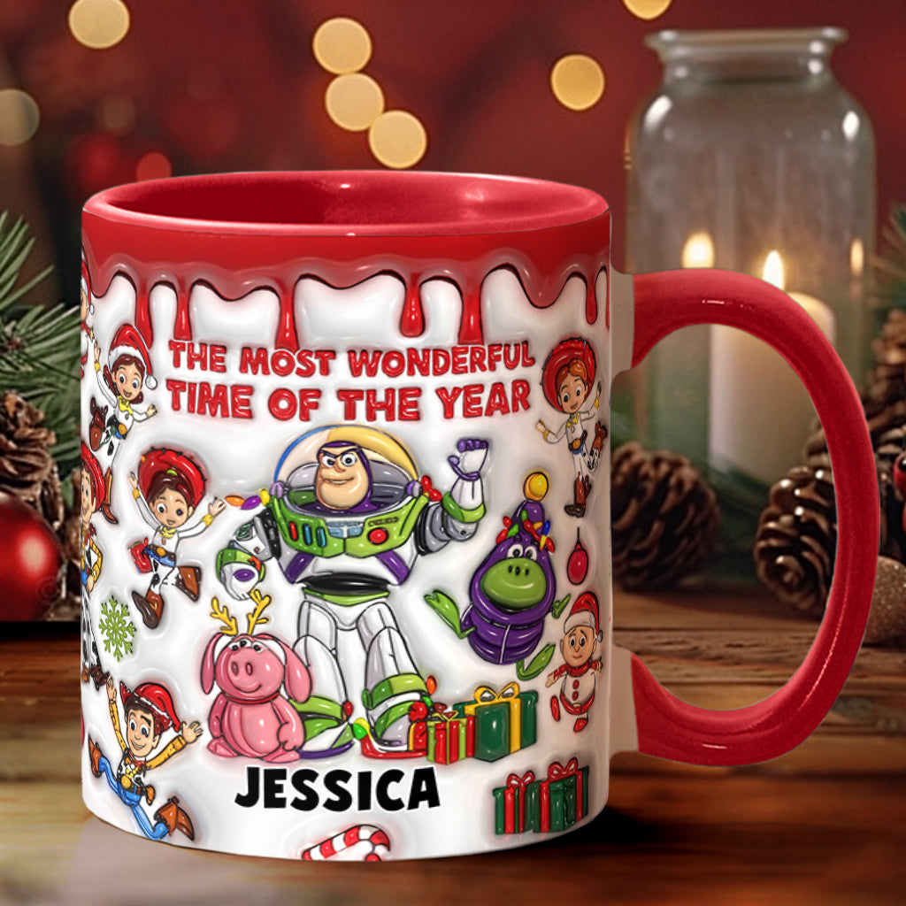 Personalized Accent Mug Christmas Gift for Kids Custom Name
