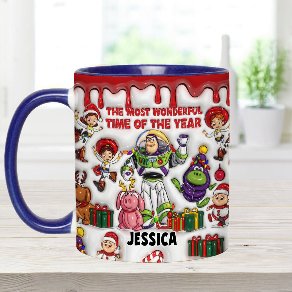 Personalized Accent Mug Christmas Gift for Kids Custom Name