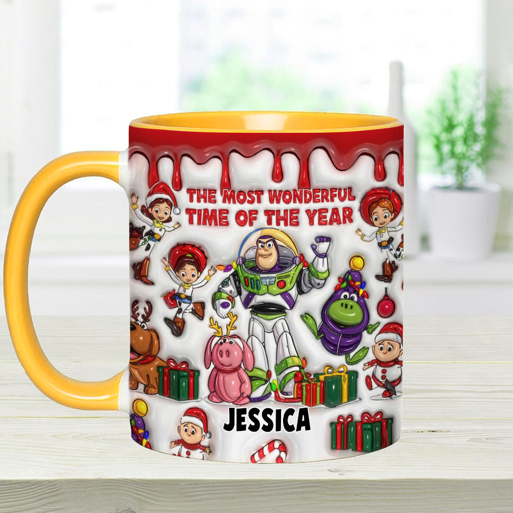 Personalized Accent Mug Christmas Gift for Kids Custom Name