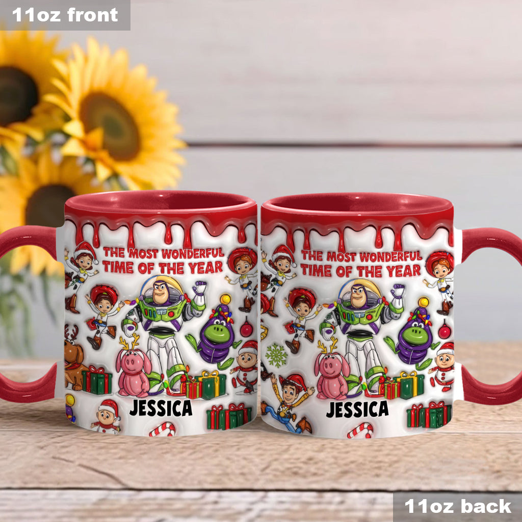 Personalized Accent Mug Christmas Gift for Kids Custom Name