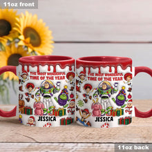 Load image into Gallery viewer, Personalized Accent Mug Christmas Gift for Kids Custom Name
