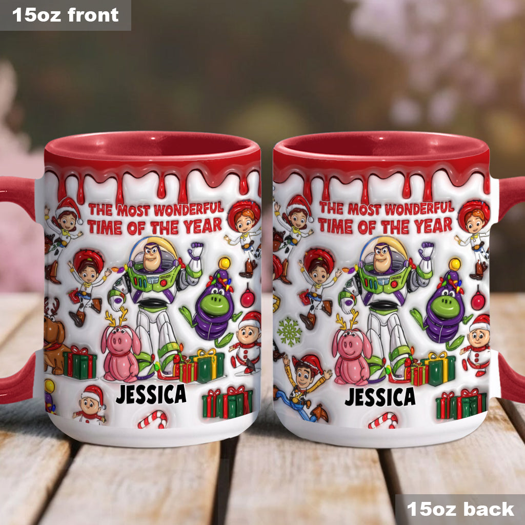 Personalized Accent Mug Christmas Gift for Kids Custom Name