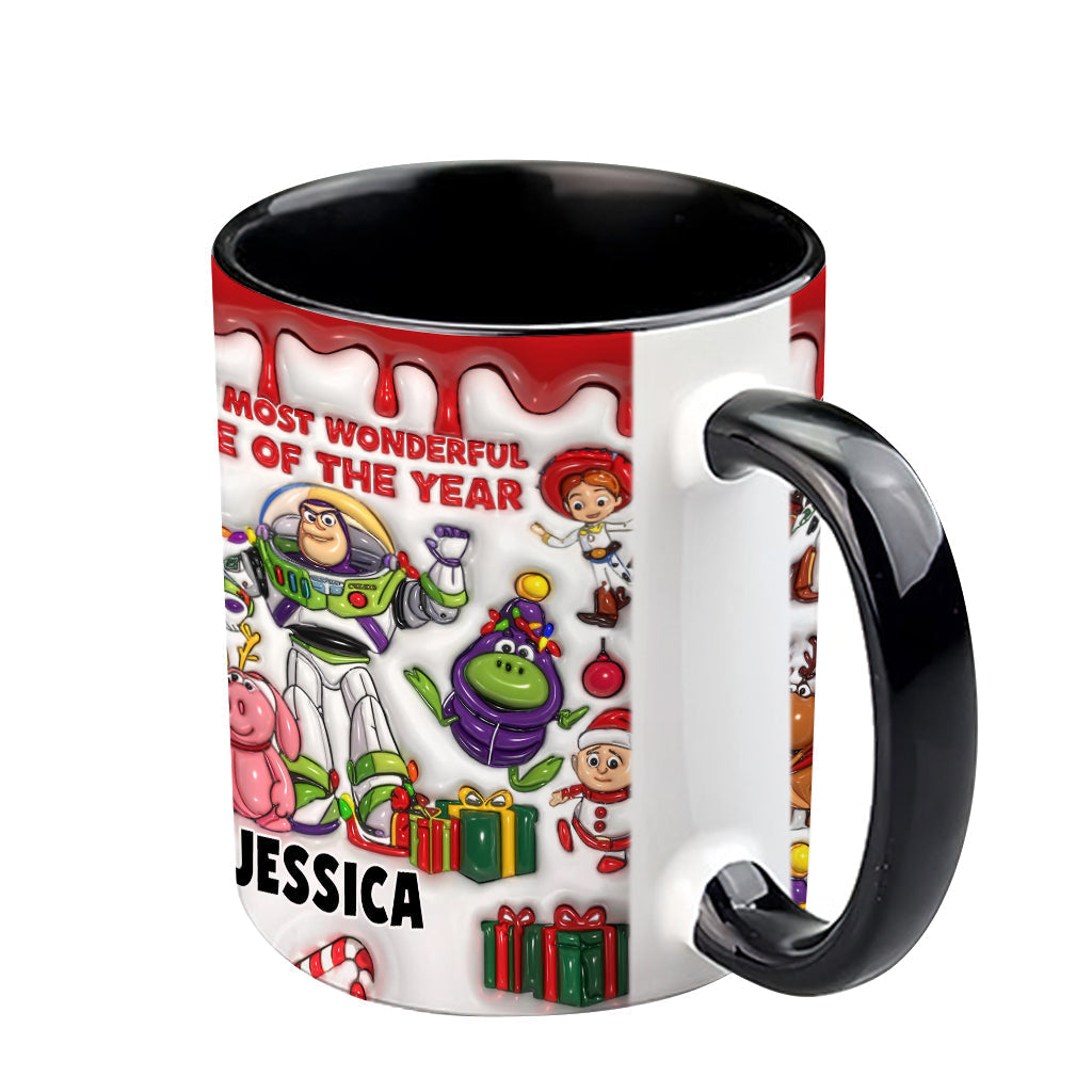 Personalized Accent Mug Christmas Gift for Kids Custom Name