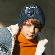 Load image into Gallery viewer, Personalized Ohana Beanie Hat with Custom Patches for Kids
