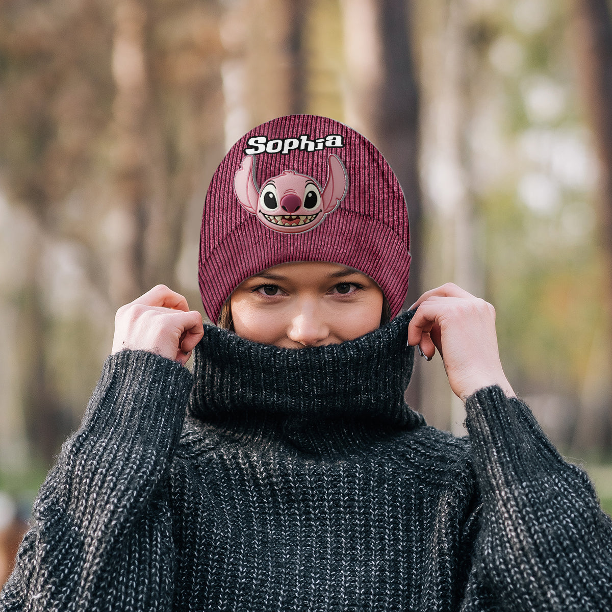 Personalized Ohana Beanie Hat with Custom Patches for Kids