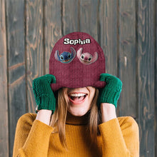 Load image into Gallery viewer, Personalized Ohana Beanie Hat with Custom Patches for Kids
