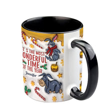 Load image into Gallery viewer, Personalized Christmas Accent Mug with Bear and Friends

