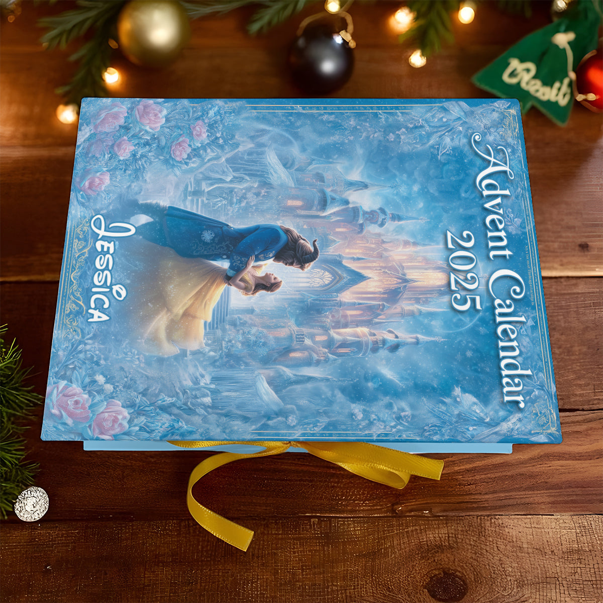 Personalized Advent Calendar with 24 Ornaments for Christmas Gift