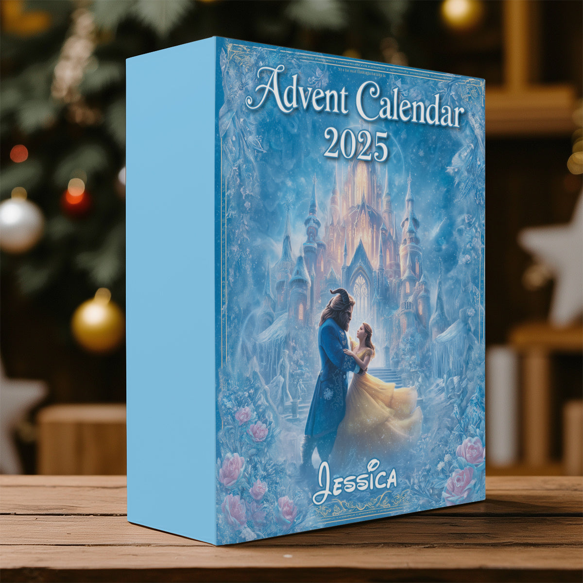 Personalized Advent Calendar with 24 Ornaments for Christmas Gift