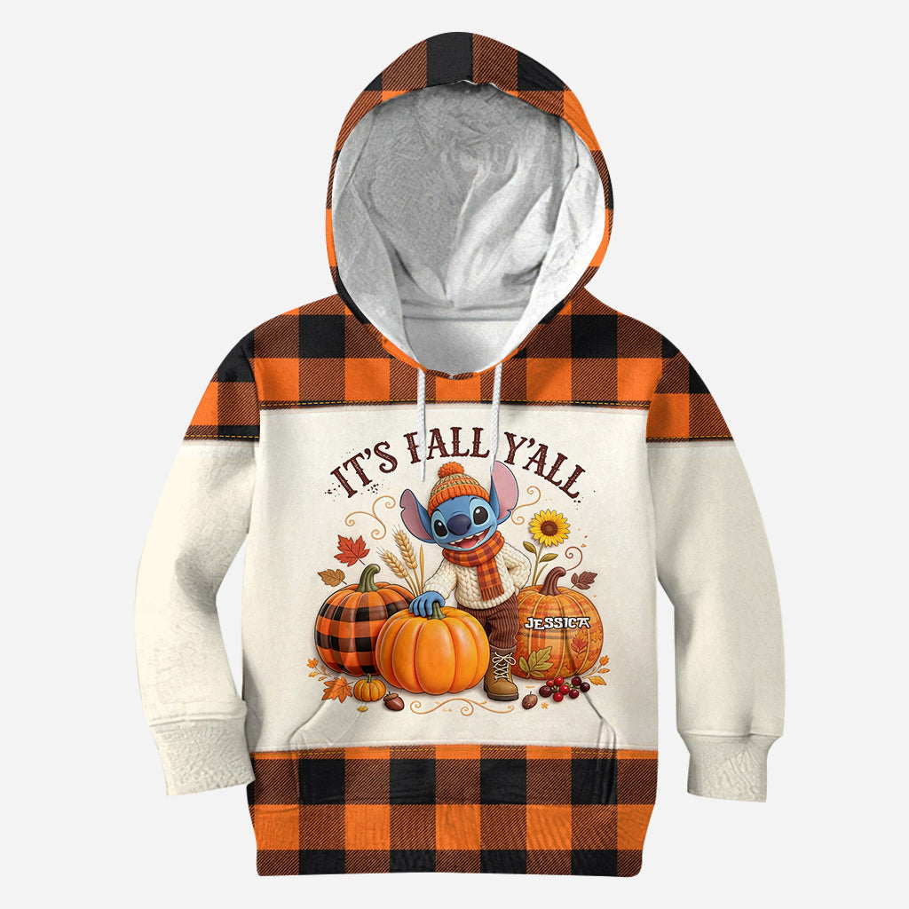 Personalized Fall Hoodie and Leggings Set Custom Name Gift