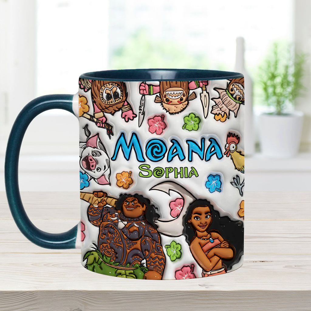 Personalized Moana Accent Mug Custom Name Gift for Kids