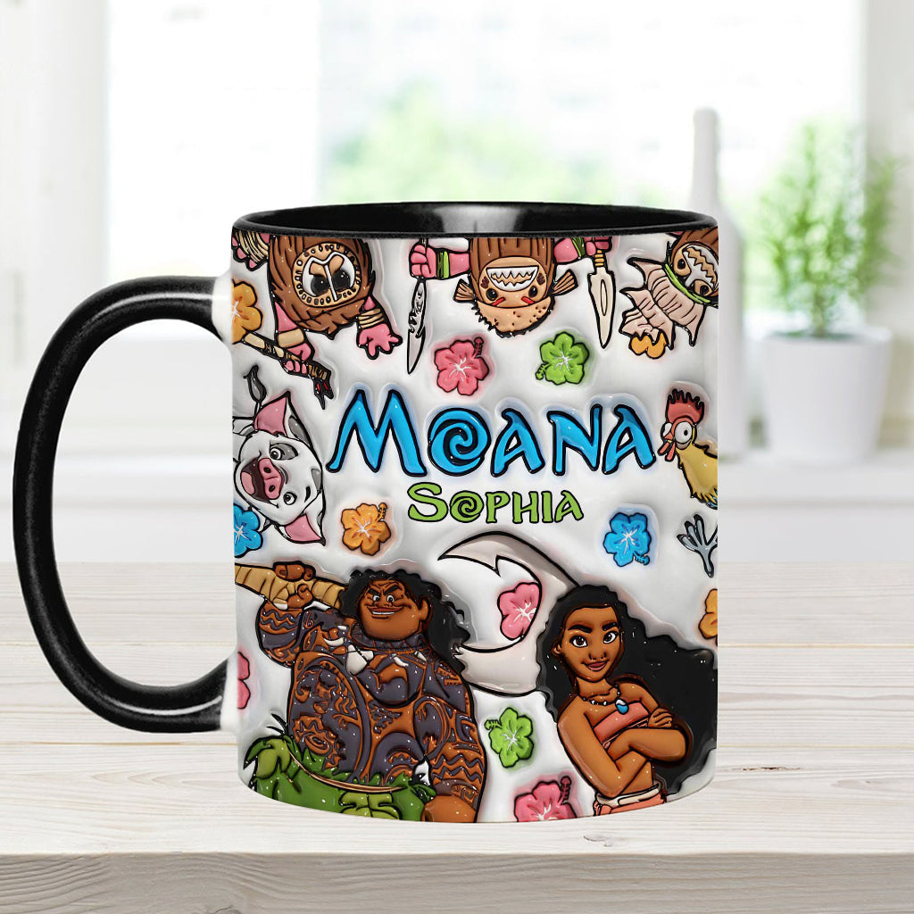 Personalized Moana Accent Mug Custom Name Gift for Kids