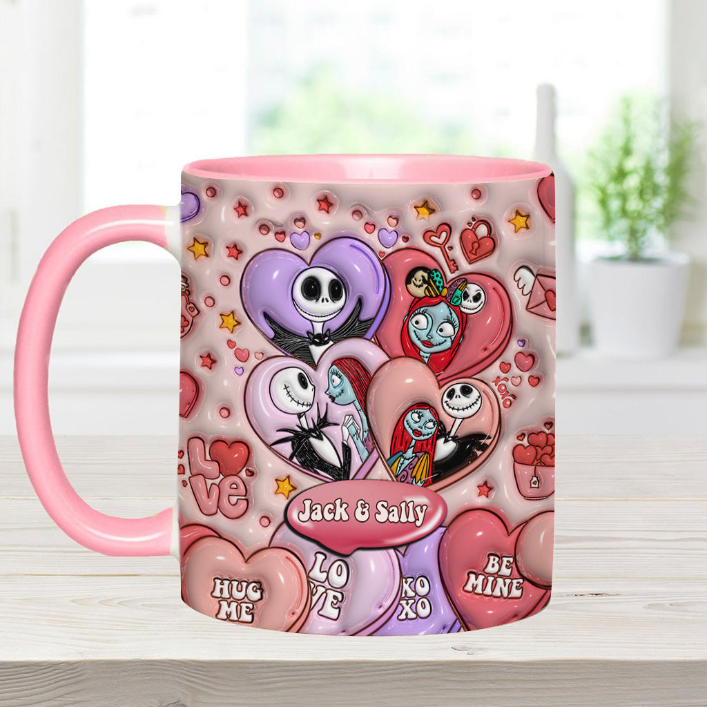Personalized Nightmare Before Christmas Mug Custom Name Gift for Couples