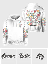 Load image into Gallery viewer, Personalized Floral Pig All Over Shirt Custom Name Gift
