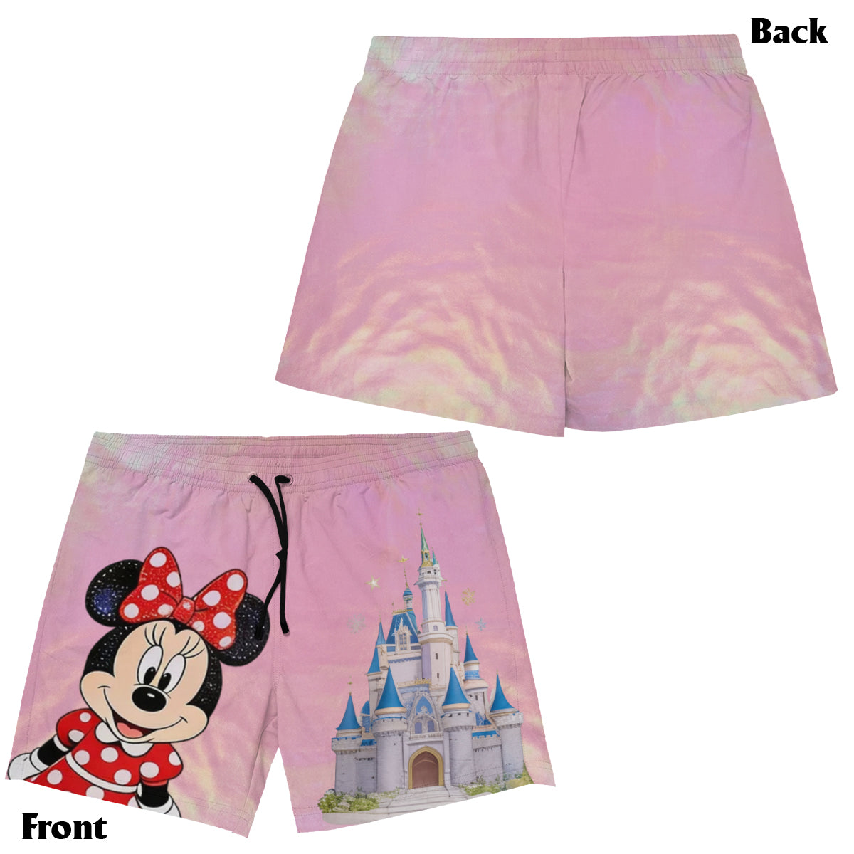 Personalized Disney Character Kid Swim Trunk Rashguard Set