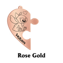 Load image into Gallery viewer, Personalized Ohana Matching Pendant Necklace Gift for Couples
