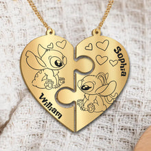 Load image into Gallery viewer, Personalized Ohana Matching Pendant Necklace Gift for Couples
