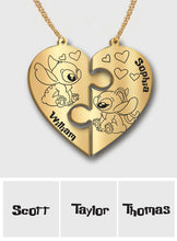 Load image into Gallery viewer, Personalized Ohana Matching Pendant Necklace Gift for Couples
