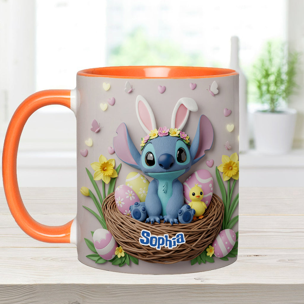 Personalized Easter Accent Mug Custom Name Gift for Kids