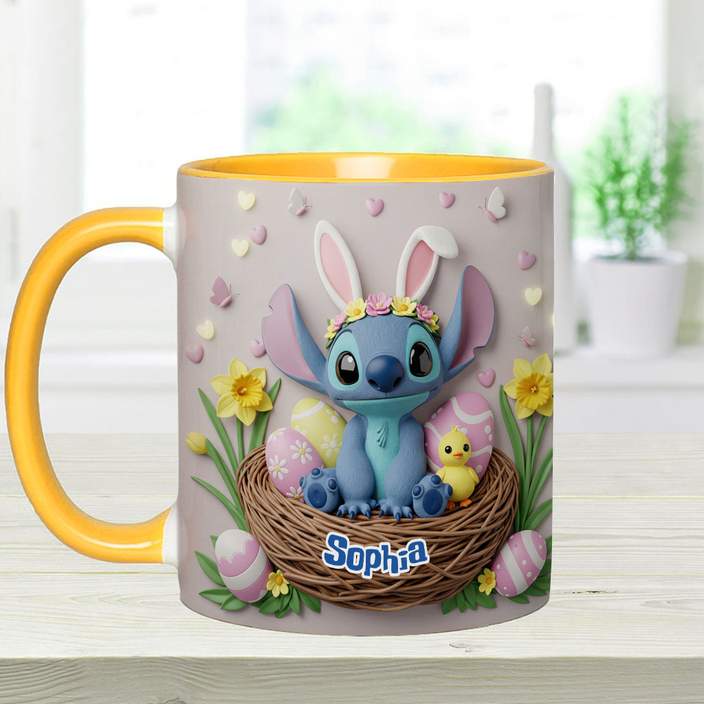 Personalized Easter Accent Mug Custom Name Gift for Kids