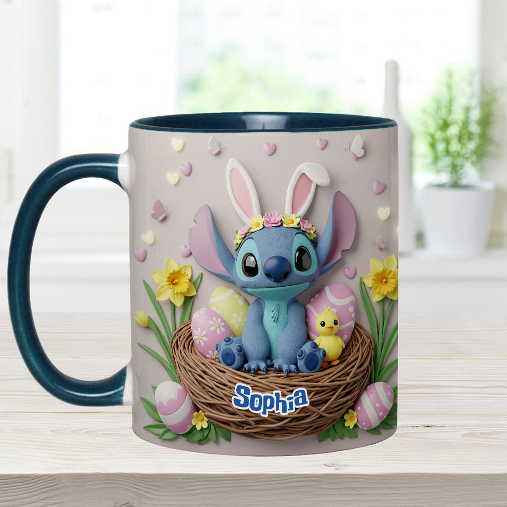 Personalized Easter Accent Mug Custom Name Gift for Kids