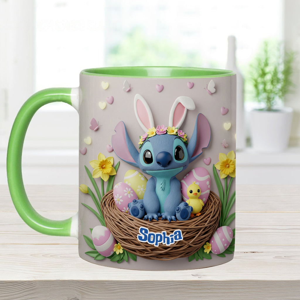 Personalized Easter Accent Mug Custom Name Gift for Kids