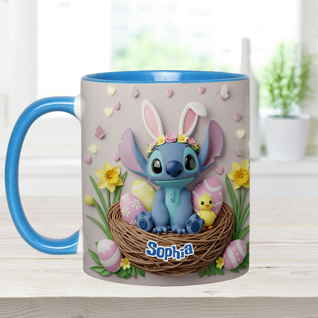 Personalized Easter Accent Mug Custom Name Gift for Kids